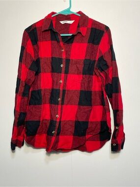 Buffalo check flannel shirt
